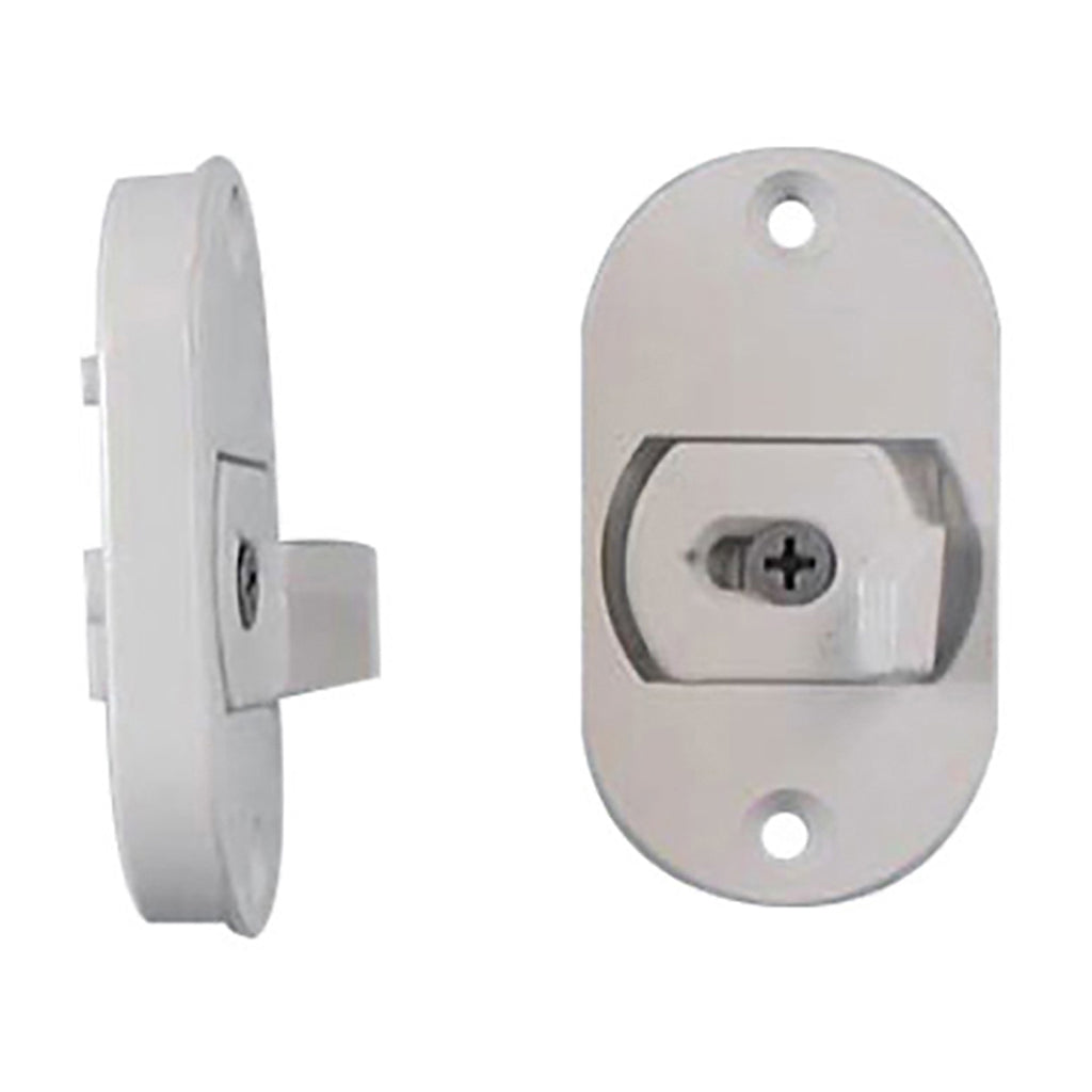 Andersen 3-Panel Door Lock Housing and Bolt Assembly - White - Andersen 3-Panel Door Lock Housing and Bolt Assembly - White