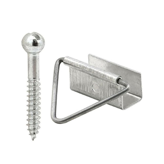 Window Screen Bottom Latch, 7/16 x 1",  4 pack  - Mill Finish