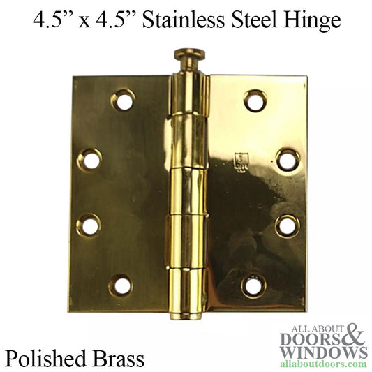 Stainless Steel Hinges Polished Brass Heavy Duty