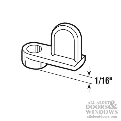 Screen Clip, Zinc, 1/16 offset - Bronze - Screen Clip, Zinc, 1/16 offset - Bronze