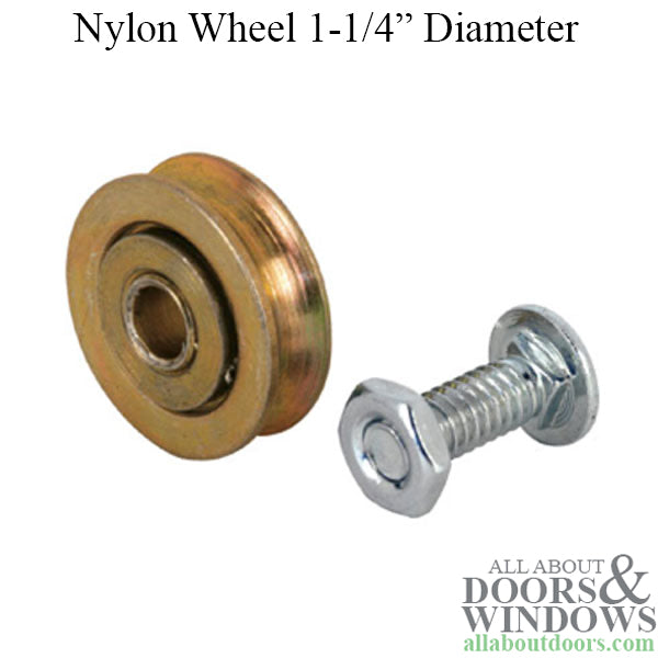 Rollers Only, 1-1/4 Steel Wheel, w/ Bolt - Pairs - Rollers Only, 1-1/4 Steel Wheel, w/ Bolt - Pairs