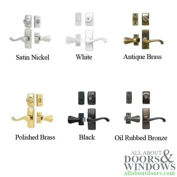 Storm Door Lever Handle With Keyed Deadbolt Georgian Storm Door Handle Black - Storm Door Lever Handle With Keyed Deadbolt Georgian Storm Door Handle Black
