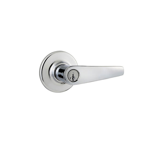 Kwikset Delta US26D 490 Keyed Lever Dummy Pair - Satin Chrome - Kwikset Delta US26D 490 Keyed Lever Dummy Pair - Satin Chrome