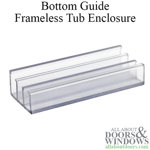 Bottom Guide for Frameless Sliding Shower Doors - Bottom Guide for Frameless Sliding Shower Doors