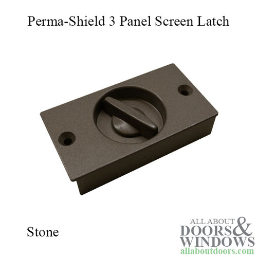 Andersen Perma-Shield 3 Panel Gliding Door Screen Latch - Stone - Andersen Perma-Shield 3 Panel Gliding Door Screen Latch - Stone