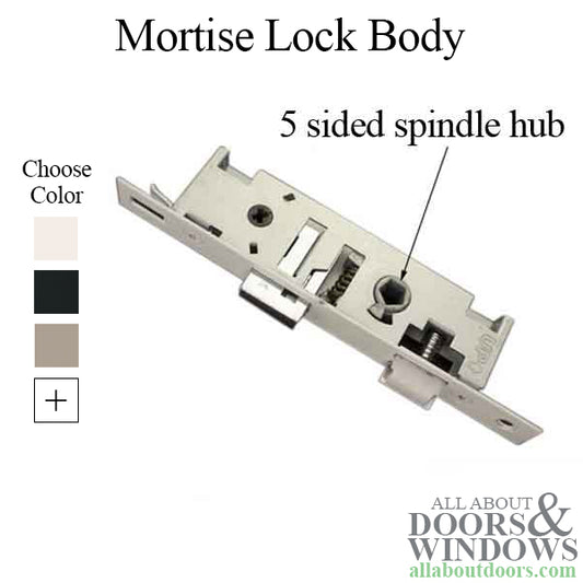 Larson QuickFit 5 Sided Spindle Mortise Lock Body NO Trim Choose Color