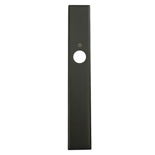 HOPPE Dallas Exterior Backplate M2161N for Inactive Handlesets - Matte Black
