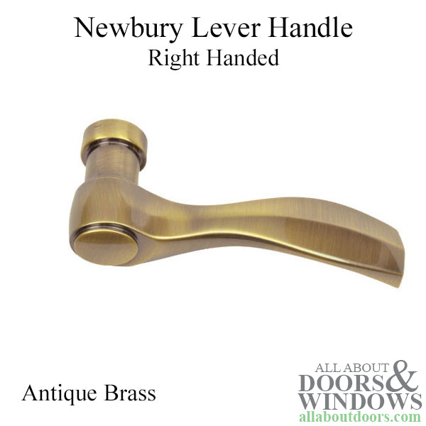 Andersen Newbury Handle, Right Hand - Antique Brass - Andersen Newbury Handle, Right Hand - Antique Brass