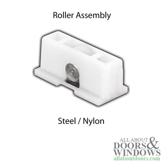 Roller Assembly (Flat) - Sliding Windows, Nylon / Steel