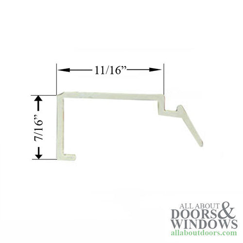 Rigid Vinyl Glazing Bead 6' Line Shape, 11/16 x 7/16 - Rigid Vinyl Glazing Bead 6' Line Shape, 11/16 x 7/16