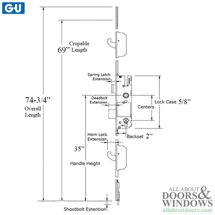 Rhino Active 50/92 Europa Gear, 5-Point Hook - Stainless Steel - Rhino Active 50/92 Europa Gear, 5-Point Hook - Stainless Steel