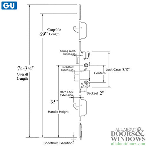 Rhino Active 50/92 Europa Gear, 5-Point Hook - Stainless Steel - Rhino Active 50/92 Europa Gear, 5-Point Hook - Stainless Steel