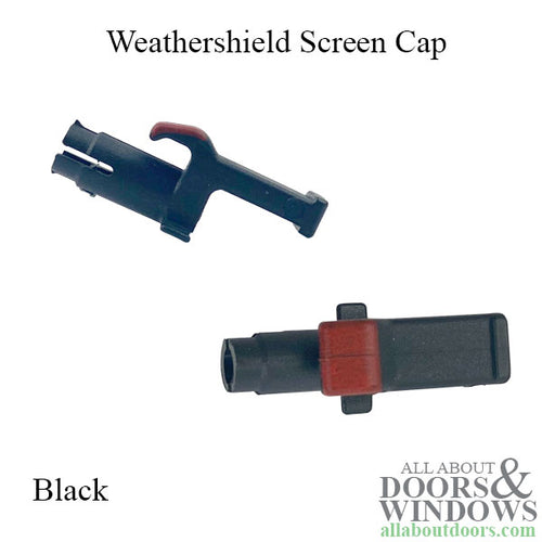 Black Cap for Weathershield Screen - Double Hung Window - Black Cap for Weathershield Screen - Double Hung Window