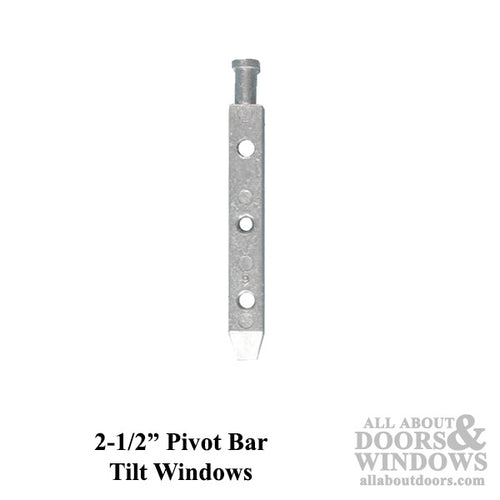 Pivot Bar, Tilt Window,  3 holes, 2-1/2 inch, Zinc die cast - Pivot Bar, Tilt Window,  3 holes, 2-1/2 inch, Zinc die cast