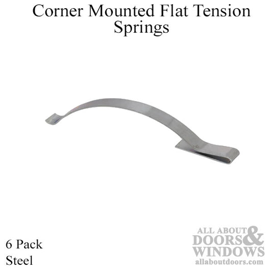 Corner Mounted Flat Tension Spring