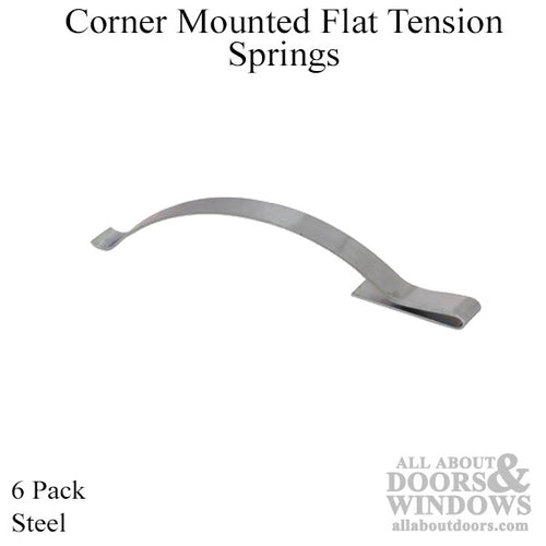 Corner Mounted Flat Tension Spring - Corner Mounted Flat Tension Spring