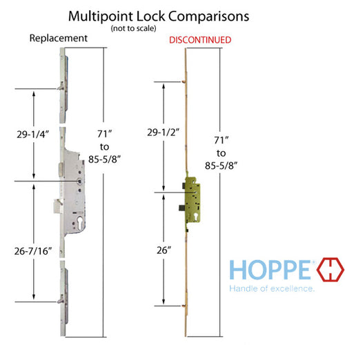 71-85-5/8 inch Tongue Version, 35mm backset  Discontinued  See Replacement Options - 71-85-5/8 inch Tongue Version, 35mm backset  Discontinued  See Replacement Options