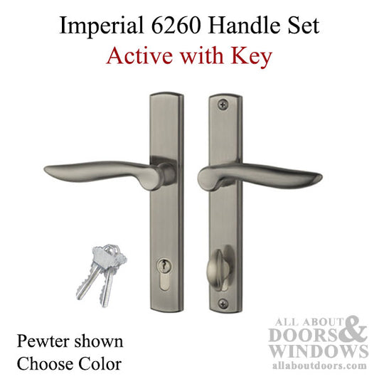 Handleset, Imperial 6260, Active with Key - Choose Color