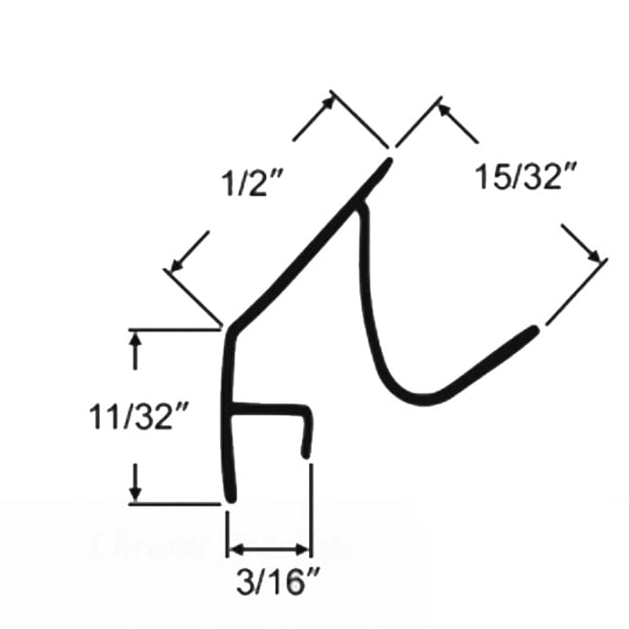 Andersen Perma-Shield Narrowline Glazing Bead, 3/8 glass Lower Rails - White - Andersen Perma-Shield Narrowline Glazing Bead, 3/8 glass Lower Rails - White