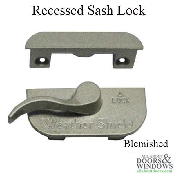 Weather Shield Recessed Sash Lock, 1-3/4