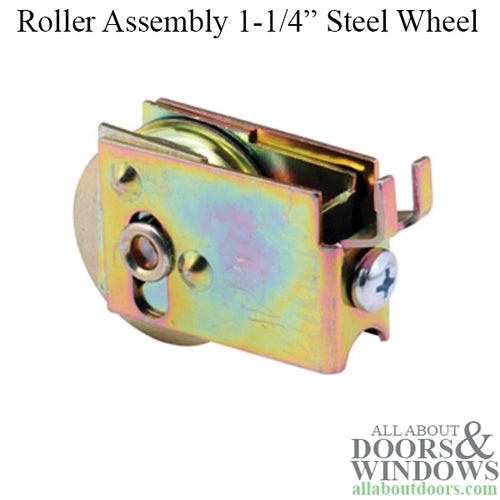 Roller Assembly for Sliding Patio Doors with Adjustable Housing 1.25 Inch Steel Ball Bearing Wheel Diameter - Roller Assembly for Sliding Patio Doors with Adjustable Housing 1.25 Inch Steel Ball Bearing Wheel Diameter