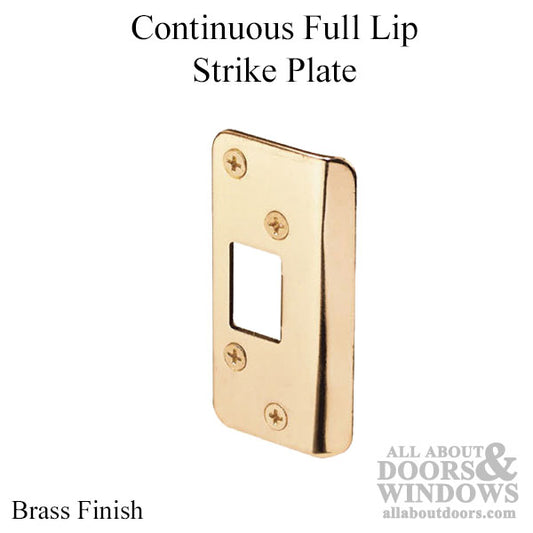 Continous Lip Strike (Brass Plated finish) (Each)