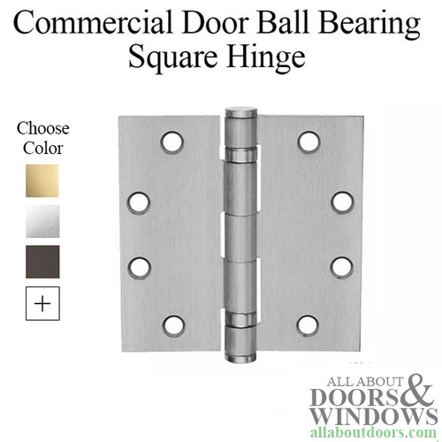 Ball Bearing Hinge, 4.5 x 4.5  Square Corner Template - Ball Bearing Hinge, 4.5 x 4.5  Square Corner Template