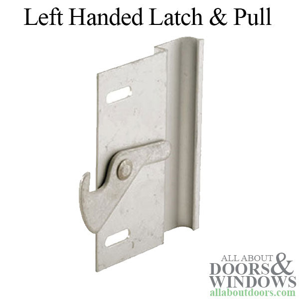 Left Hand Aluminum Latch & Pull Handle Set for Sliding Screen Door - Aluminum - Left Hand Aluminum Latch & Pull Handle Set for Sliding Screen Door - Aluminum