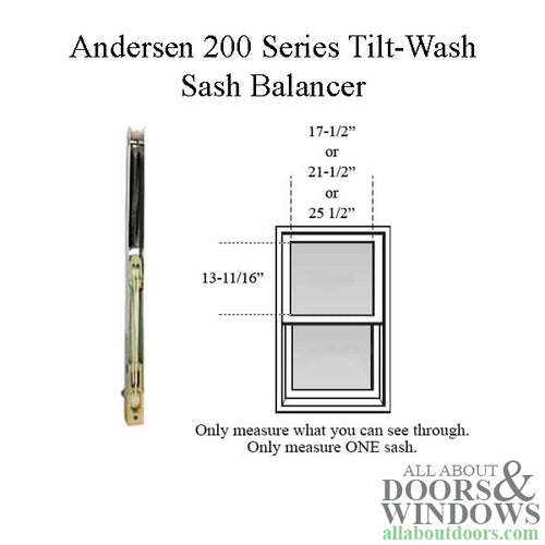 Andersen 200 Series Tilt-Wash Double Hung Sash Balancer - M530 - Andersen 200 Series Tilt-Wash Double Hung Sash Balancer - M530