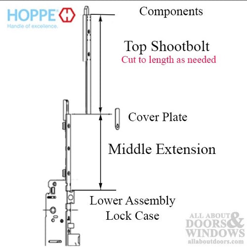 20mm Manual Middle Extension, Shootbolt-Tongue @ 59.06