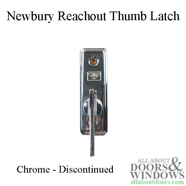 Discontinued Andersen Reachout Thumb Latch - Chrome - Discontinued Andersen Reachout Thumb Latch - Chrome