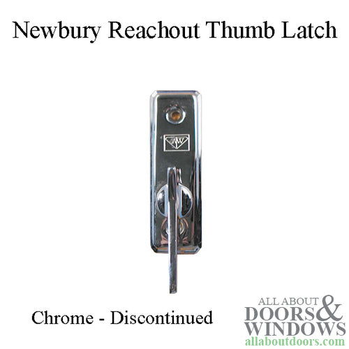 Discontinued Andersen Reachout Thumb Latch - Chrome - Discontinued Andersen Reachout Thumb Latch - Chrome