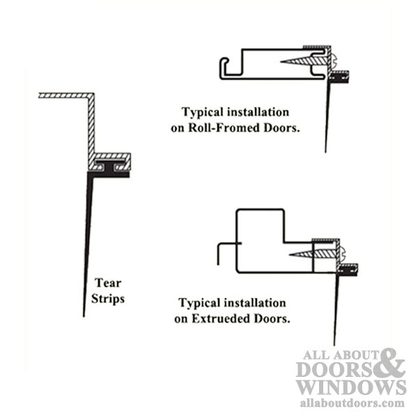 Universal Fit Bug Seal for Sliding Screen Door - 7 or 8 Feet, Black - Universal Fit Bug Seal for Sliding Screen Door - 7 or 8 Feet, Black