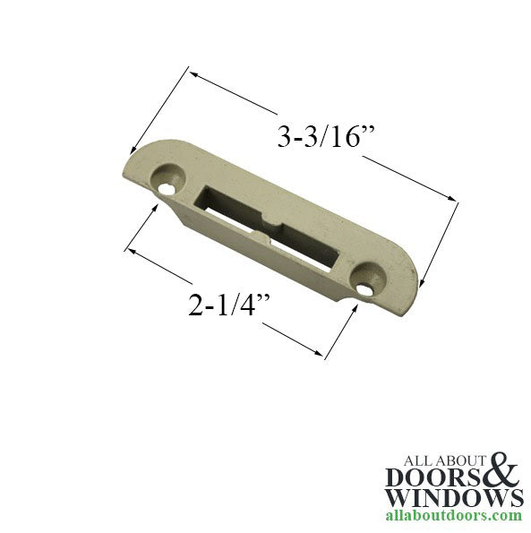 Weather Shield Custom CRTRDG Lock Keeper Polished Brass - Weather Shield Custom CRTRDG Lock Keeper Polished Brass