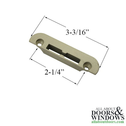 Weather Shield Custom CRTRDG Lock Keeper Polished Brass - Weather Shield Custom CRTRDG Lock Keeper Polished Brass