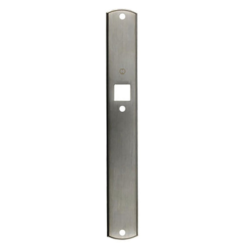 Hoppe M216N Dummy Backplate, Interior with Square Hole - Satin Nickel - Hoppe M216N Dummy Backplate, Interior with Square Hole - Satin Nickel