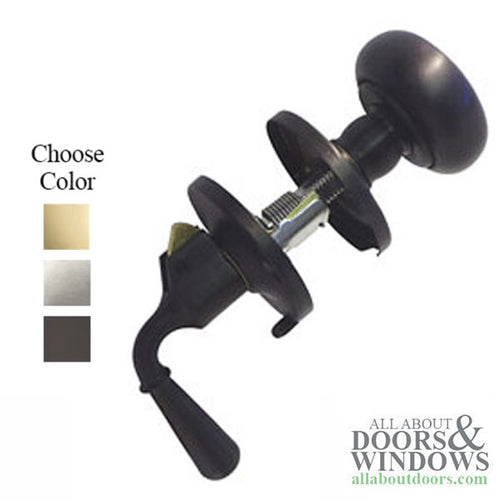 Wood Combination Screen Storm Door Handle Edge Latching - Wood Combination Screen Storm Door Handle Edge Latching