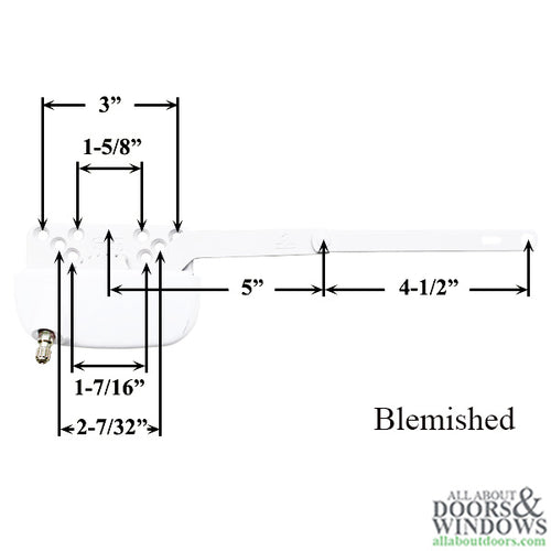 Truth Ellipse Split Arm Operator, Straight 4-1/2