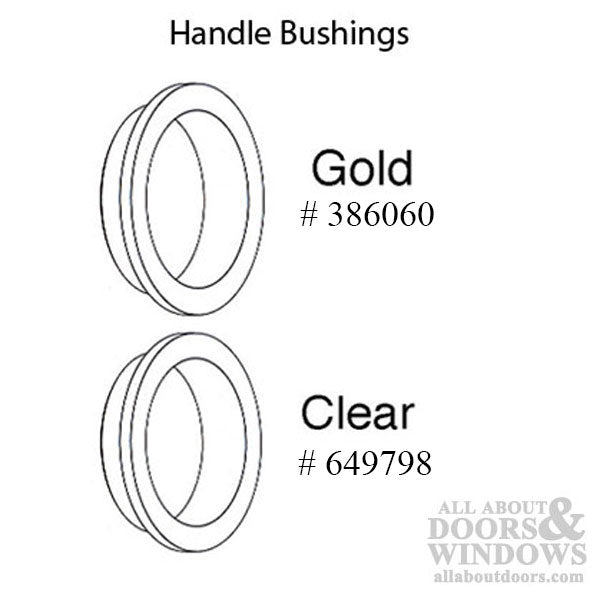 HOPPE / Fuhr Handle Bushing 11/16  Diameter, Plastic - Gold Tone - HOPPE / Fuhr Handle Bushing 11/16  Diameter, Plastic - Gold Tone