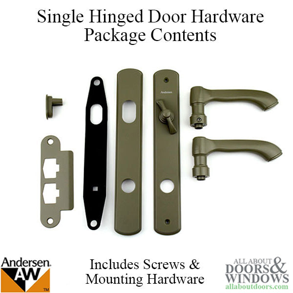 Andersen Door Handle Albany Active Single Hinged Door Hardware Stone - Andersen Door Handle Albany Active Single Hinged Door Hardware Stone