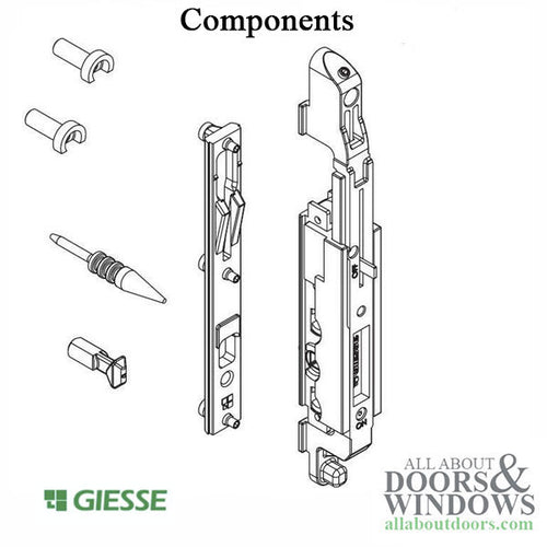 GOS Drive mechanism/assembly for Balcony Terrace sliding patio door - GOS Drive mechanism/assembly for Balcony Terrace sliding patio door