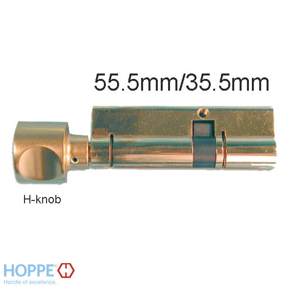 Discontinued CES 55.5T/ 35.5, 360 Euro profile cylinder  H--Knob - Brass - Discontinued CES 55.5T/ 35.5, 360 Euro profile cylinder  H--Knob - Brass