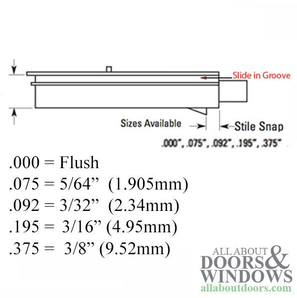 Tilt Latch, 21/32 x 2-11/16 Thin Style, Scalloped Nose, Radius End - White - Tilt Latch, 21/32 x 2-11/16 Thin Style, Scalloped Nose, Radius End - White