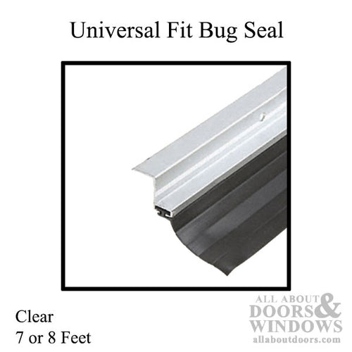 Universal Fit Bug Seal for Sliding Screen Door - 7 or 8 Feet, Clear - Universal Fit Bug Seal for Sliding Screen Door - 7 or 8 Feet, Clear