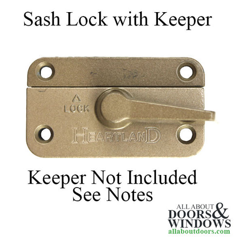 Sash Lock - 2-1/16 Single or Double Hung Window - Left Hand - Sash Lock - 2-1/16 Single or Double Hung Window - Left Hand