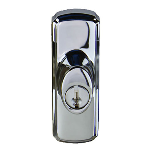 Andersen Frenchwood Gliding Door Hardware - Newbury Lock Assembly with Keys - Chrome - Left-Handed