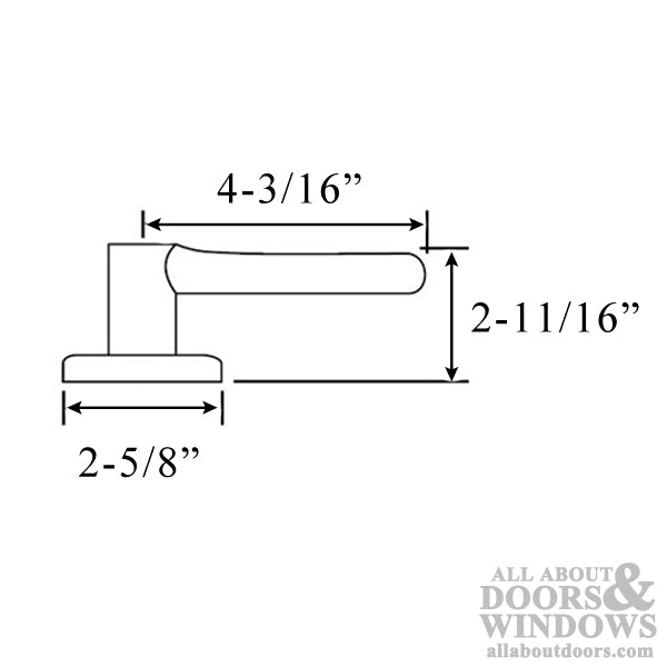 Kwiset Brooklane Passage Door Leverset Polished Brass Door Handle Kwikset 720BRL-3 - Kwiset Brooklane Passage Door Leverset Polished Brass Door Handle Kwikset 720BRL-3