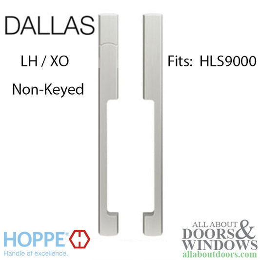 Hoppe Dallas Door Handle For Sliding Glass Patio Doors HLS9000 Non Keyyd Door Handle