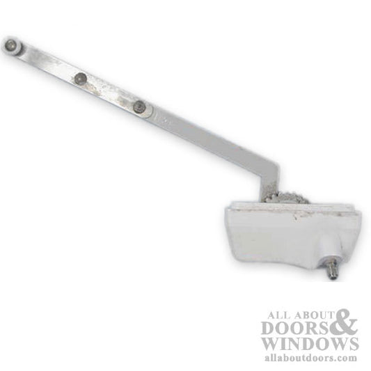 G-U  Straight 11" Arm Rear Mounted, Vinyl window Operator, RH - White