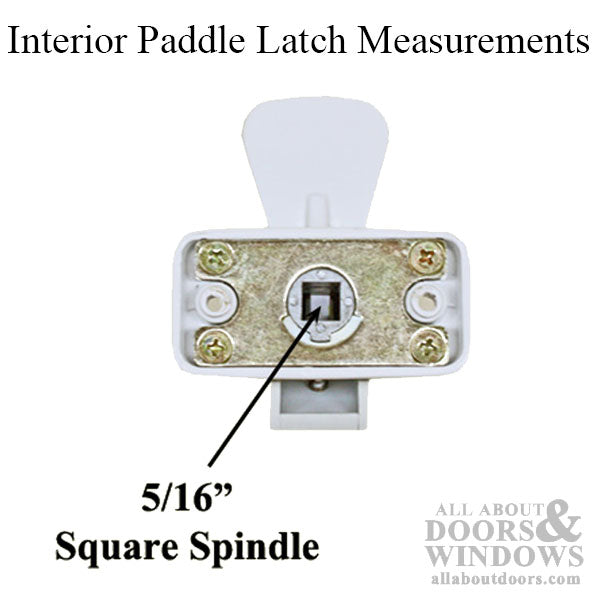 Storm Door Interior Paddle Latch Handle 0.313 Inch Spindle - Storm Door Interior Paddle Latch Handle 0.313 Inch Spindle